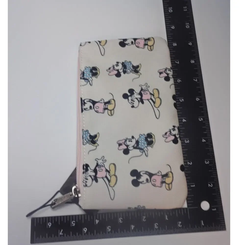 Disney Loungefly Mickey Minnie Canvas Zip Pouch NWT